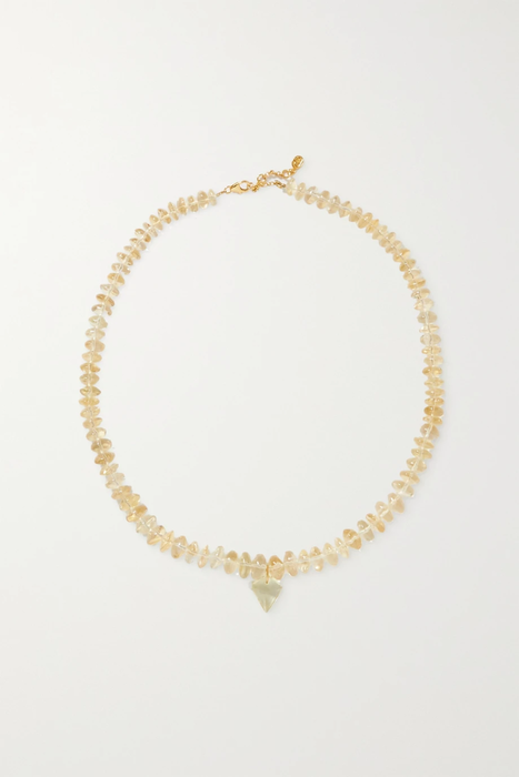 유럽직배송 BY PARIAH Recycled gold vermeil, citrine and quartz necklace 38063312419985592