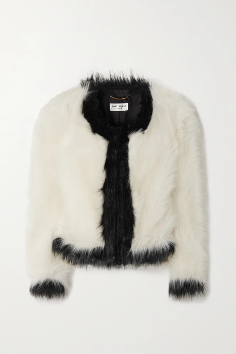 유럽직배송 생로랑 자켓 SAINT LAURENT Two-tone faux fur jacket 38063312419812362