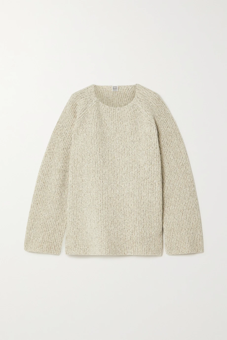 유럽직배송 토템 스웨터 TOTÊME Ribbed wool and cotton-blend sweater 29419655932728938