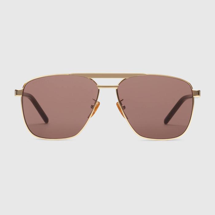 유럽직배송 구찌 GUCCI Gucci Navigator-frame sunglasses 691380I33308023