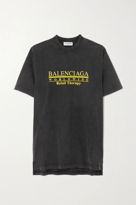 유럽직배송 발렌시아가 티셔츠 BALENCIAGA Oversized printed cotton-jersey T-shirt 38063312418576022