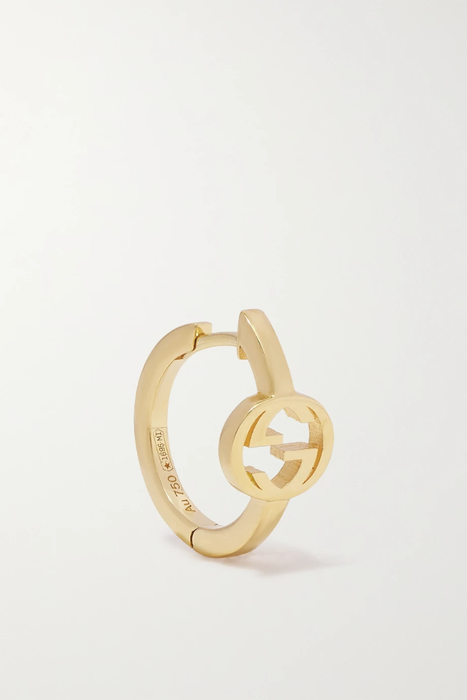 유럽직배송 구찌 싱글 귀걸이 GUCCI 18-karat gold single hoop earring 30629810019458105