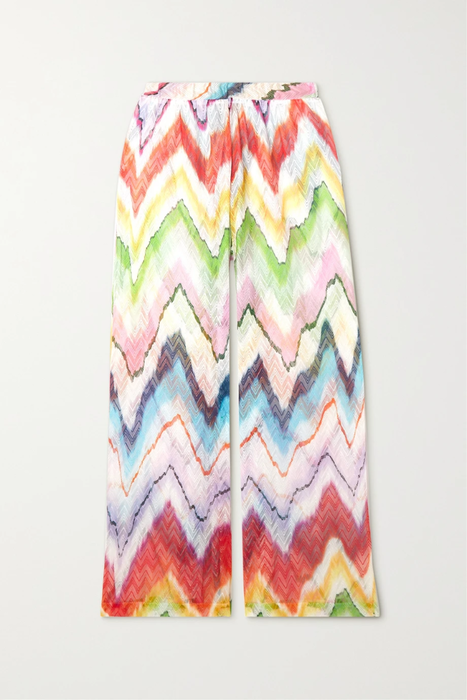 유럽직배송 미쏘니 MISSONI Mare cropped striped crochet-knit wide-leg pants 36856120584999874