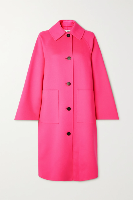 유럽직배송 로에베 코트 LOEWE Neon wool and cashmere-blend coat 22250442026202827