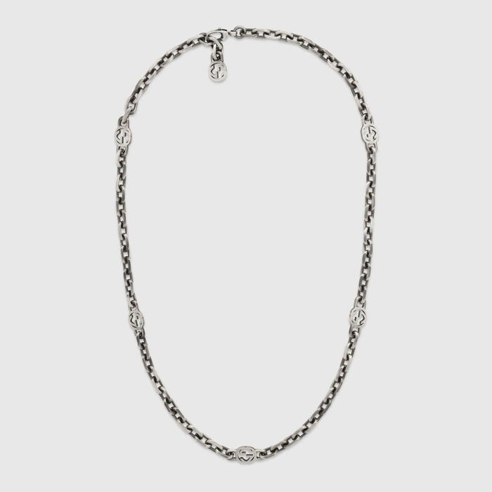 유럽직배송 구찌 GUCCI Gucci Silver necklace with Interlocking G 616941J84000811