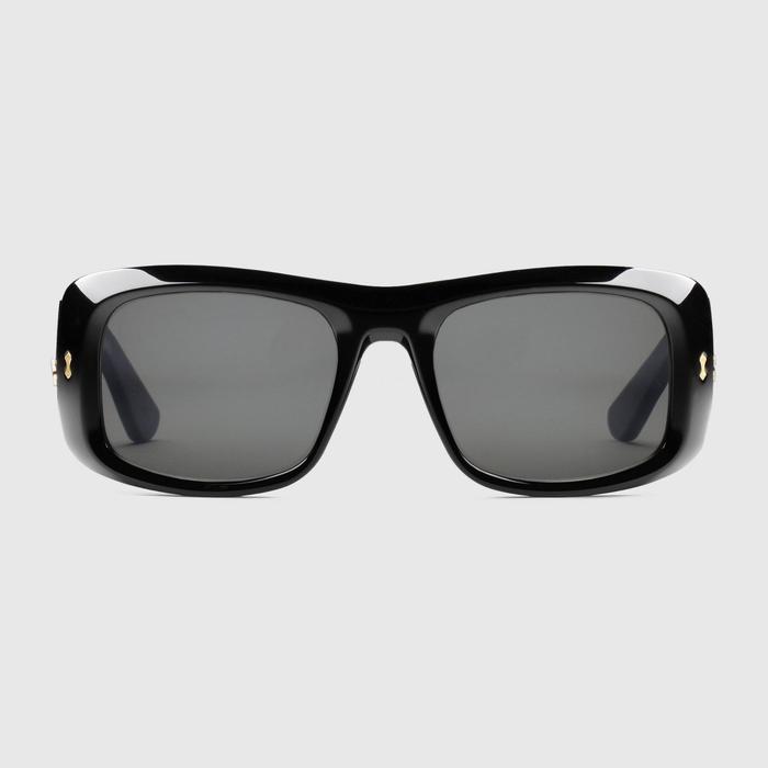 유럽직배송 구찌 GUCCI Gucci Rectangular frame sunglasses 691347J07401012