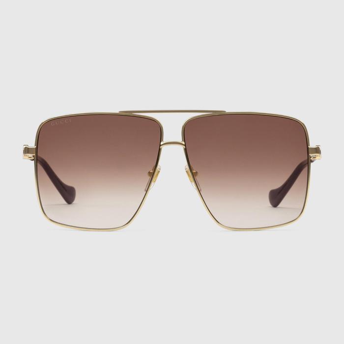 유럽직배송 구찌 GUCCI Gucci Navigator frame sunglasses 691300I33318023