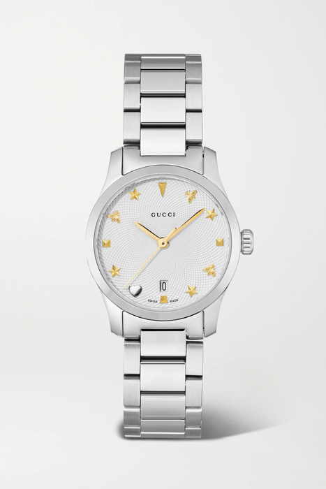 유럽직배송 구찌 GUCCI G-Timeless 27mm stainless steel watch 30629810019461256