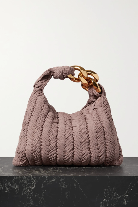 유럽직배송 JW앤더슨 숄더백 JW ANDERSON Chain-embellished crocheted cotton shoulder bag 24772899113230939