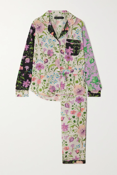 유럽직배송 데스몬드&amp;뎀지 파자마세트 DESMOND &amp; DEMPSEY + NET SUSTAIN Persephone floral-print organic cotton-voile pajama set 28941591746676628