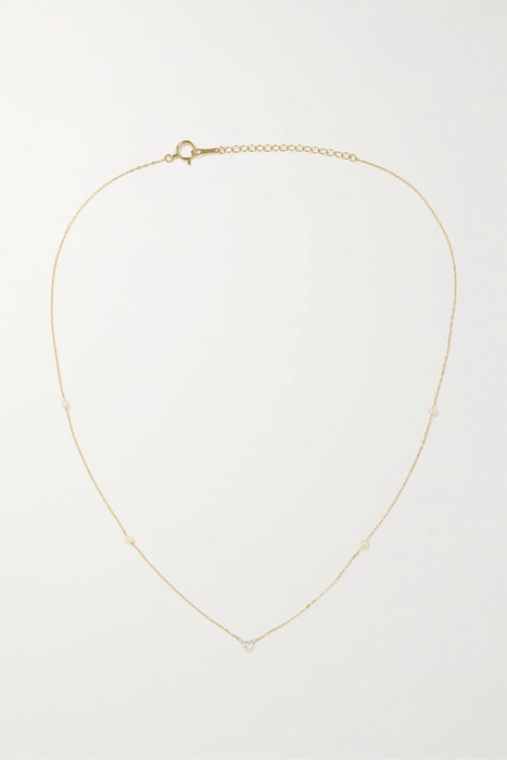 유럽직배송 미즈키 목걸이 MIZUKI 14-karat gold, pearl and diamond necklace 36856120585520753