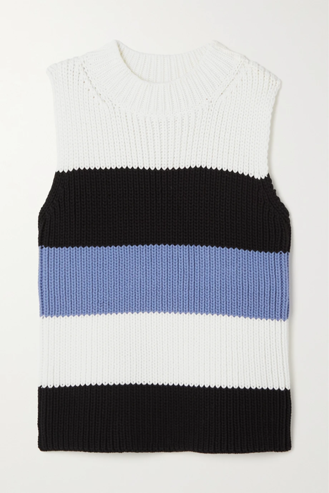 유럽직배송 막스마라 스웨터 MAX MARA Cadine striped cotton-blend sweater 29419655932408379