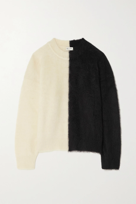 유럽직배송 생로랑 스웨터 SAINT LAURENT Two-tone knitted sweater 38063312419837101