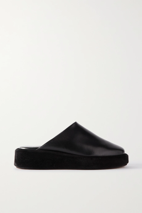 유럽직배송 ATP ATELIER Ferrara leather and suede platform slippers 31840166392366809