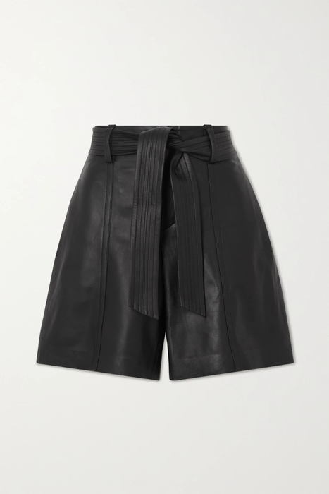 유럽직배송 빈스 VINCE Belted leather shorts 33258524072865351