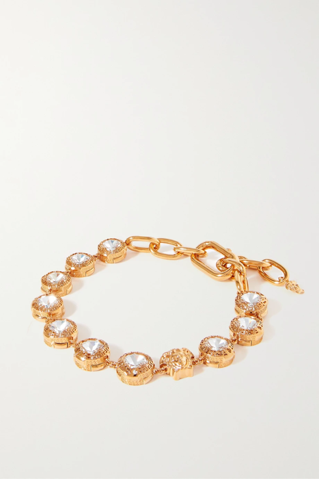 유럽직배송 베르사체 목걸이 VERSACE Gold-tone crystal necklace 22250442026300060