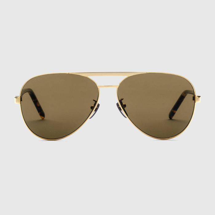 유럽직배송 구찌 GUCCI Gucci Aviator-frame sunglasses 691379I33308023