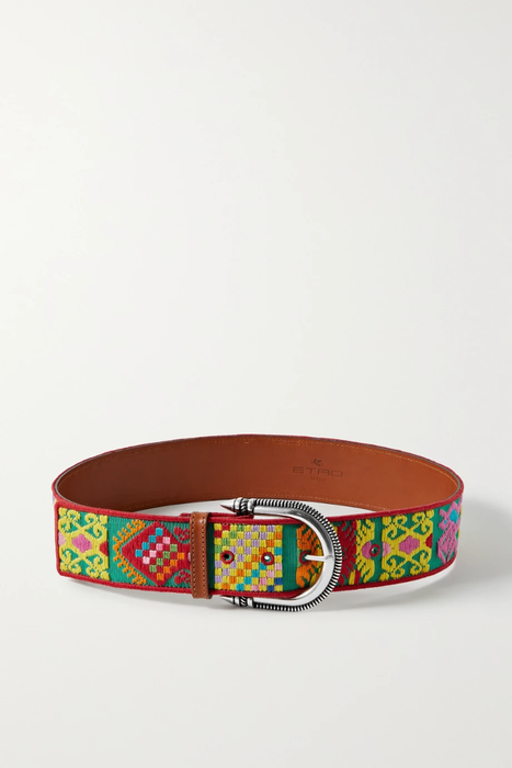 유럽직배송 에트로 ETRO Embroidered leather belt 20346390236420131