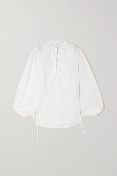 유럽직배송 바이말렌비거 블라우스 BY MALENE BIRGER Baltas tie-detailed organic cotton-poplin blouse 33258524072850168
