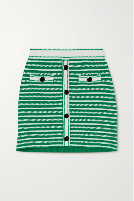 유럽직배송 셀프포트레이트 미니스커트 SELF-PORTRAIT Striped cotton-blend mini skirt 33258524072429928