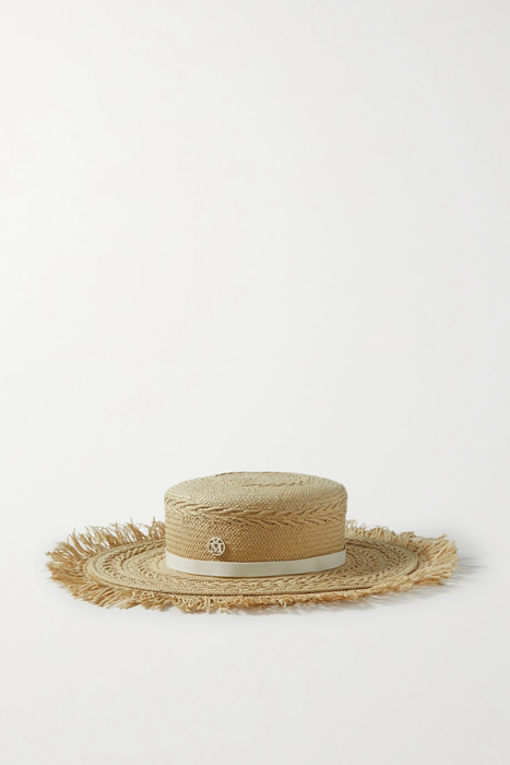 유럽직배송 메종미셸 MAISON MICHEL Claudine embellished fringed straw hat 25185454455769549