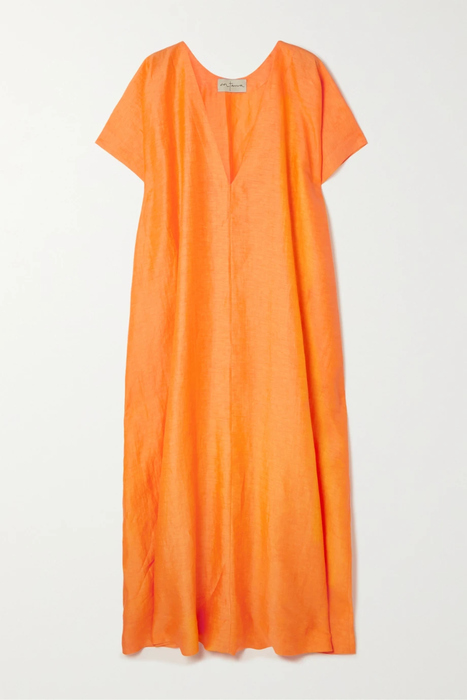 유럽직배송 CORTANA Paper linen and silk-blend maxi dress 27086482324435031