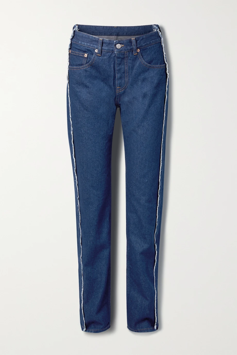 유럽직배송 메종마르지엘라 청바지 MM6 MAISON MARGIELA Frayed high-rise straight-leg jeans 24665545640578199