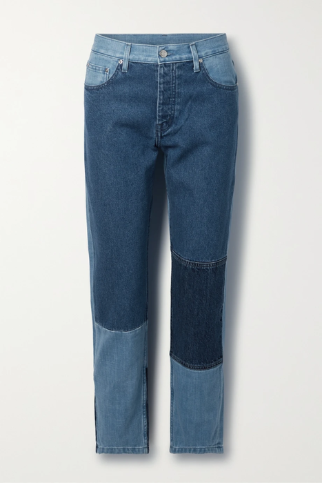 유럽직배송 헬무트랭 HELMUT LANG Patchwork high-rise straight-leg jeans 25185454456221598