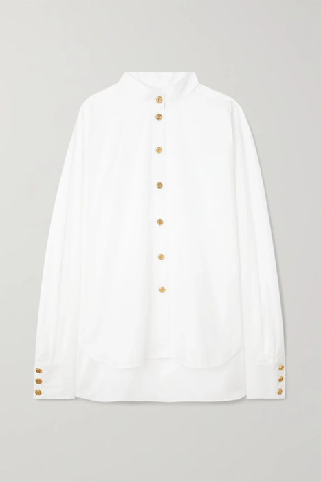 유럽직배송 발망 셔츠 BALMAIN Cotton-poplin shirt 22250442026122452