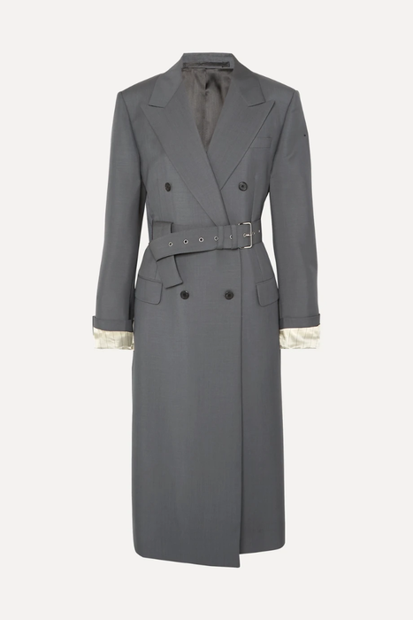 유럽직배송 프라다 PRADA Belted mohair and wool-blend coat 1890828705850231