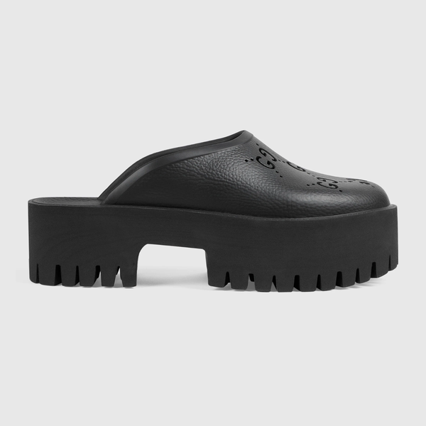 유럽직배송 구찌 Gucci Women&#039;s platform perforated G sandal 663577JFB001000