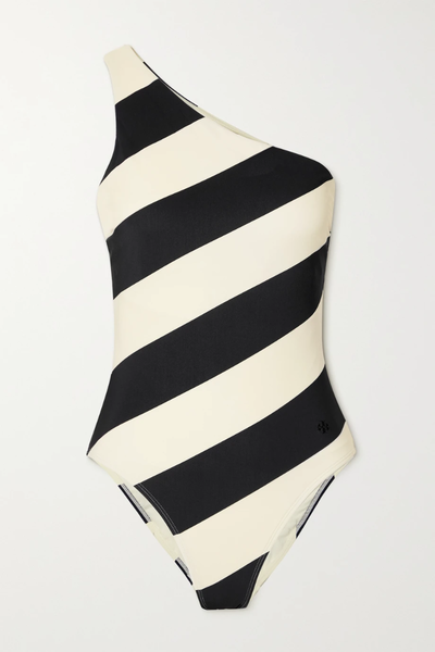 유럽직배송 토리버치 TORY BURCH One-shoulder striped swimsuit 34344356236522842