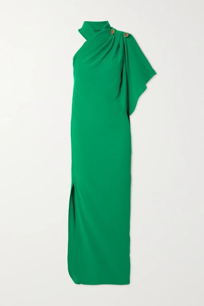 유럽직배송 엘리사브 ELIE SAAB One-sleeve embellished draped crepe gown 38063312419922513