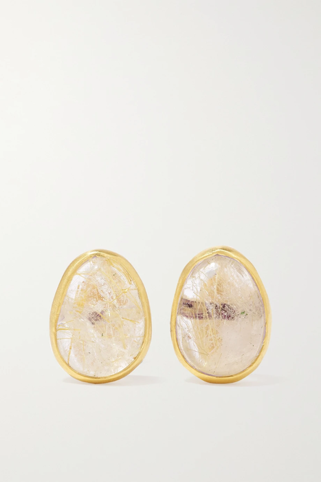 유럽직배송 피파스몰 귀걸이 PIPPA SMALL 18-karat gold quartz earrings 36093695688946600