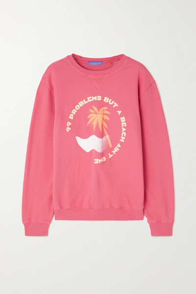유럽직배송 PARADISED + NET SUSTAIN Spray Palm printed cotton-blend jersey sweatshirt 36856120584973166