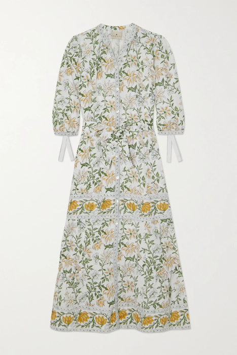 유럽직배송 HANNAH ARTWEAR Athena floral-print linen maxi dress 36856120584984756