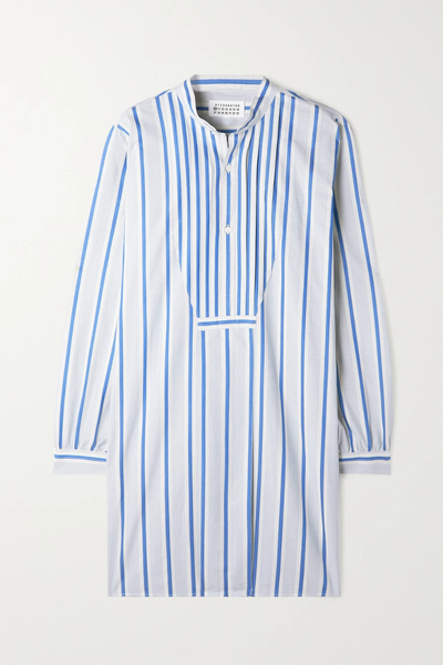 유럽직배송 메종 마르지엘라 셔츠 MAISON MARGIELA Oversized asymmetric pleated paneled striped cotton-poplin shirt 33258524072525848
