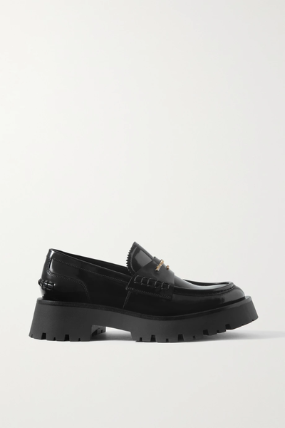 유럽직배송 알렉산더왕 로퍼 ALEXANDER WANG Carter patent-leather loafers 24665545640512110