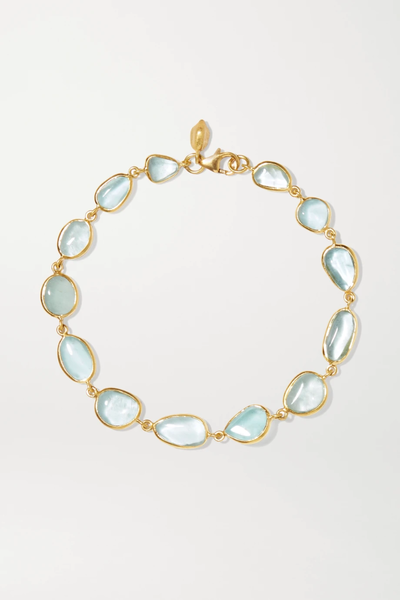 유럽직배송 피파스몰 팔찌 PIPPA SMALL 18-karat gold aquamarine bracelet 17476499599849692