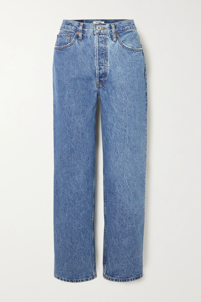 유럽직배송 리던 청바지 RE/DONE 90s Crop Low Slung organic straight-leg jeans 36856120585352112
