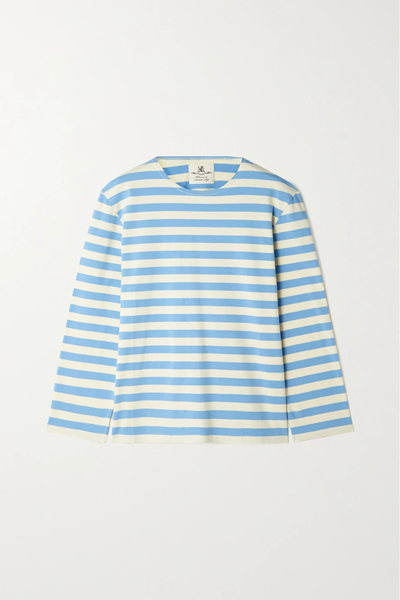 유럽직배송 데니미스트 티셔츠 DENIMIST Striped cotton-jersey T-shirt 33258524072627814