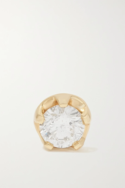 유럽직배송 ANDREA FOHRMAN 14-karat gold diamond single earring 38063312419617367