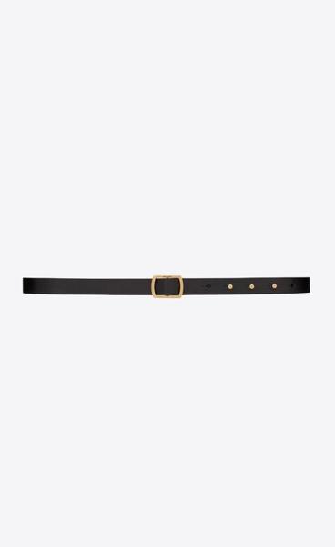 유럽직배송 입생로랑 여성벨트 SAINT LAURENT pavé buckle belt in smooth leather 6989970IH8W1000