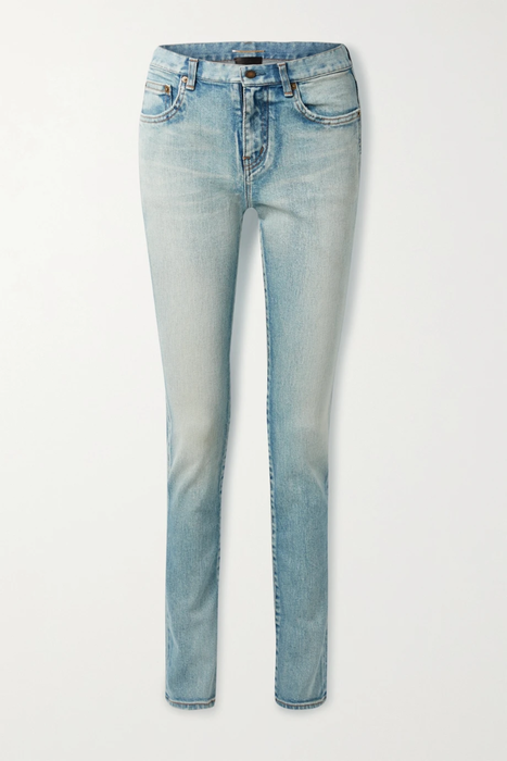 유럽직배송 생로랑 청바지 SAINT LAURENT Distressed low-rise slim-leg jeans 38063312419831806