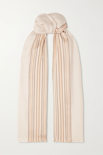 유럽직배송 로로피아나 스카프 LORO PIANA The Suitcase Stripe fringed silk and cashmere-blend scarf 25185454455762209