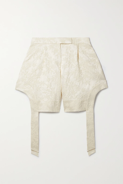 유럽직배송 시몬로샤 SIMONE ROCHA Draped cotton-blend brocade shorts 33258524072406900