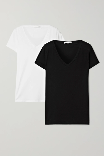 유럽직배송 SKIN + NET SUSTAIN set of two organic Pima cotton-jersey T-shirts 665933301758276