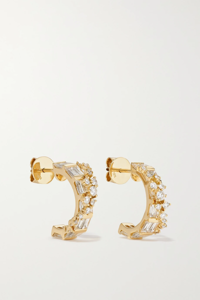 유럽직배송 ANANYA 18-karat gold, sapphire and diamond earrings 38063312419525732