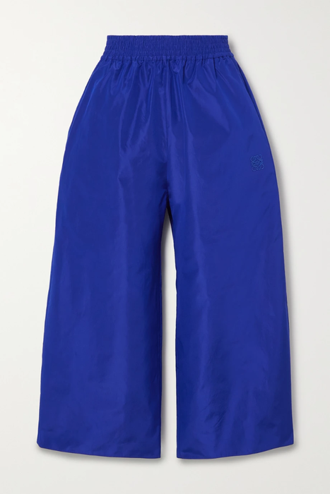 유럽직배송 로에베 LOEWE Cropped silk-shantung wide-leg pants 33258524072910624