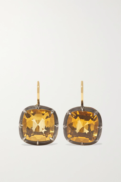 유럽직배송 프레드레이튼 귀걸이 FRED LEIGHTON Collection 18-karat gold and sterling silver citrine earrings 17266703523796512